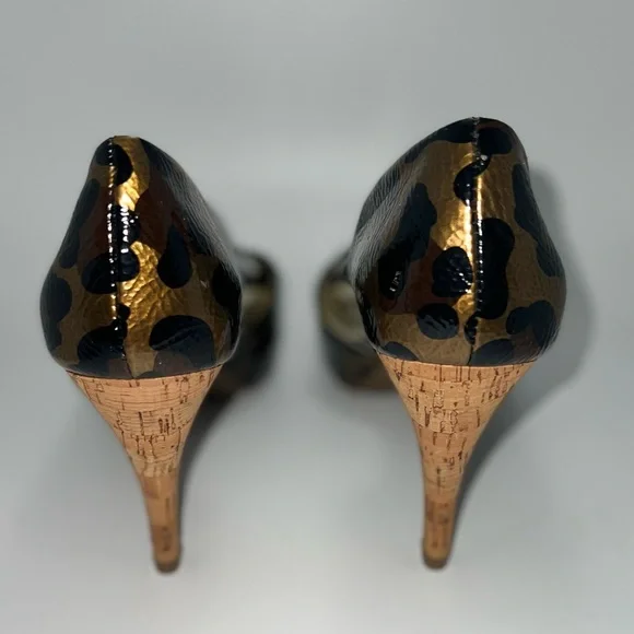 47. Madeline Shoes Leopard Print Heels - Picture 5 of 11